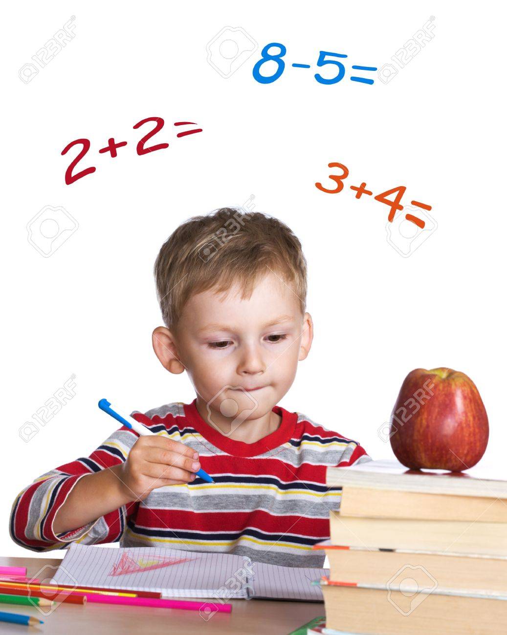 Worksheet Learning Math little student learning math stock photo picture and royalty free 3384437