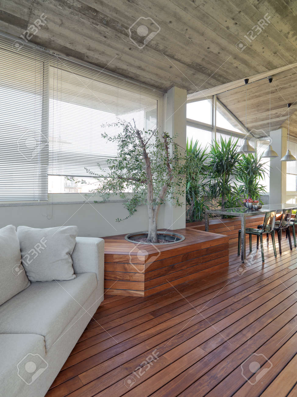 Arredamento con pavimento grigio : arredamento con pavimento ...