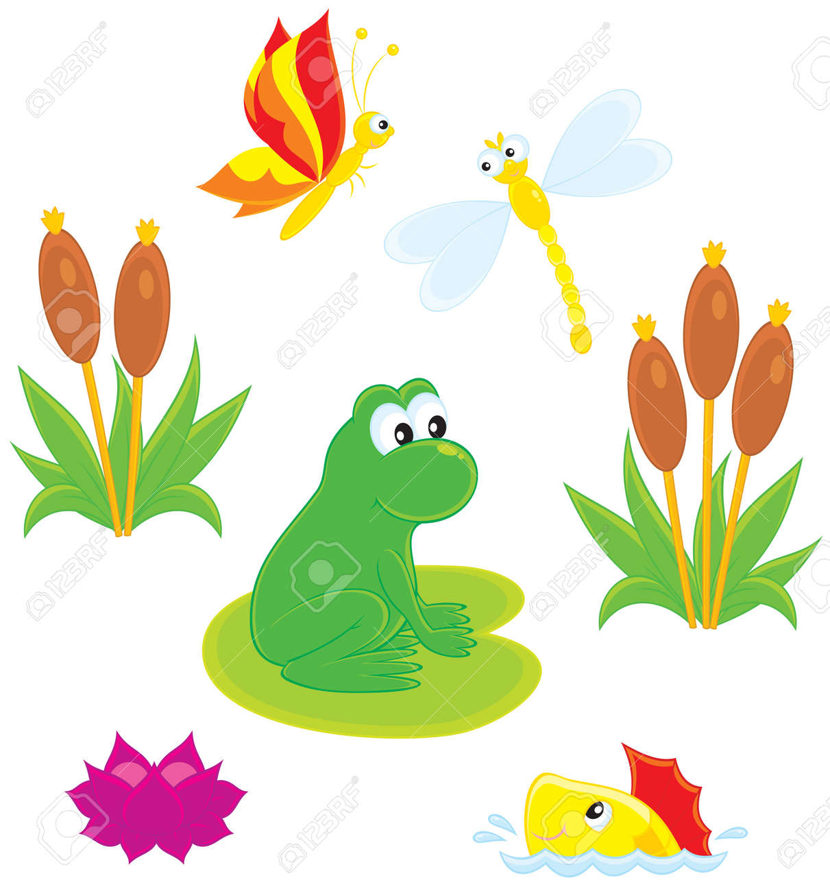 fishpond clipart