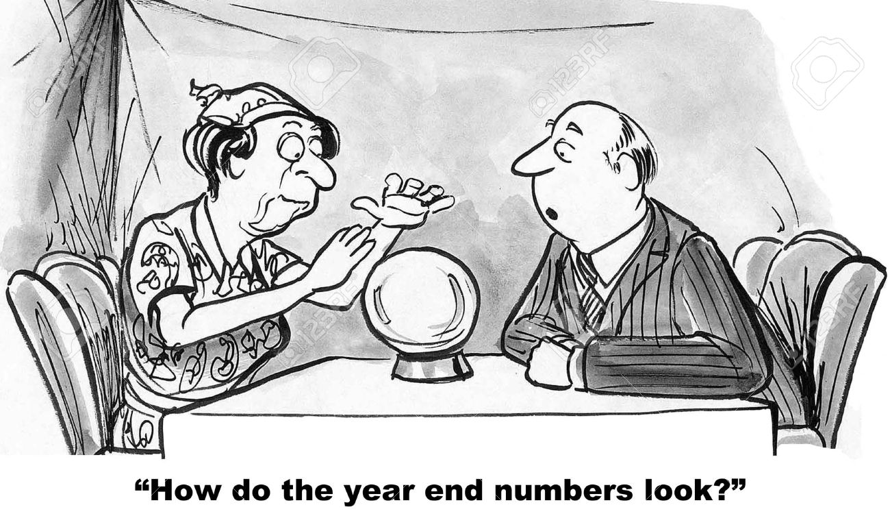 36332427-Cartoon-of-fortune-teller-with-crystal-ball-and-businessman-asking-her-how-the-year-end-numbers-look-Stock-Photo.jpg