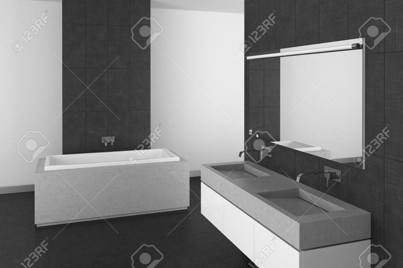 Badezimmer grauer boden: schiefer fliesen stonenaturelle ...