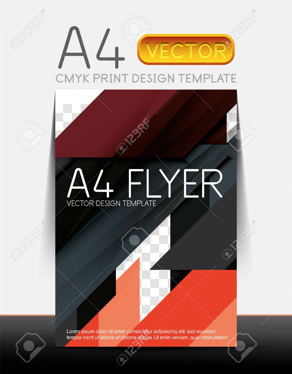 abstract modern flyer brochure design template with sample text sample booklet design