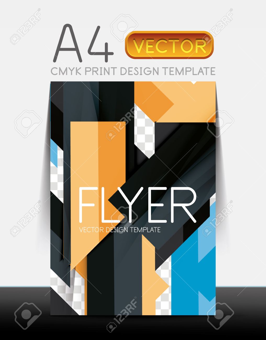 abstract modern flyer brochure design template with sample text sample booklet design