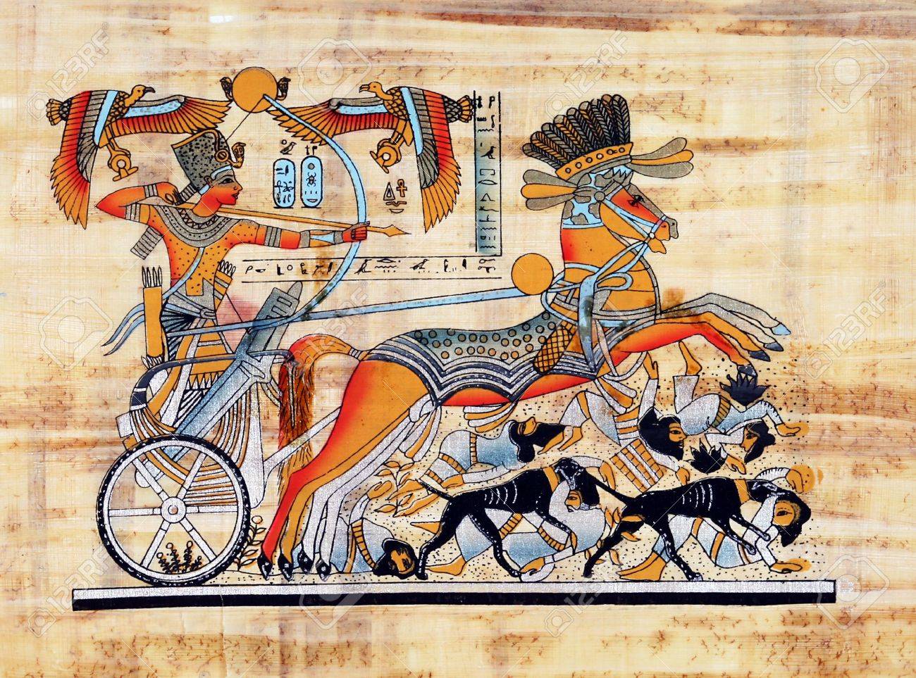 http://previews.123rf.com/images/ashwin/ashwin0801/ashwin080100028/2356414-The-king-Tutankhamun-is-fighting-the-invaders-of-his-country--Stock-Photo.jpg