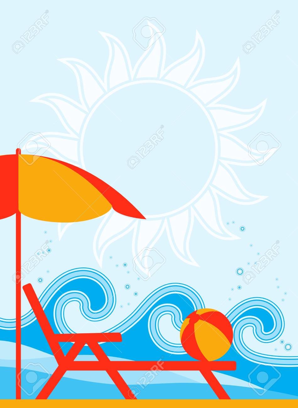 Liegestuhl Am Strand Clipart sdatec.com