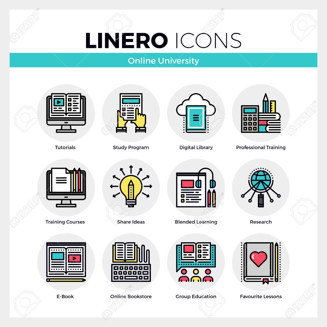 Worksheet Learn To Read Online 68384 learn to read stock illustrations cliparts and royalty line icons set of online university learning group study modern