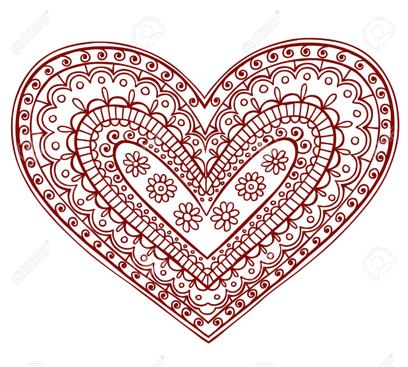 http://previews.123rf.com/images/blue67/blue671004/blue67100400011/6807556-Hand-Drawn-Heart-Henna-mehndi-Paisley-Doodle-Illustration-Design-Element-Stock-Vector.jpg