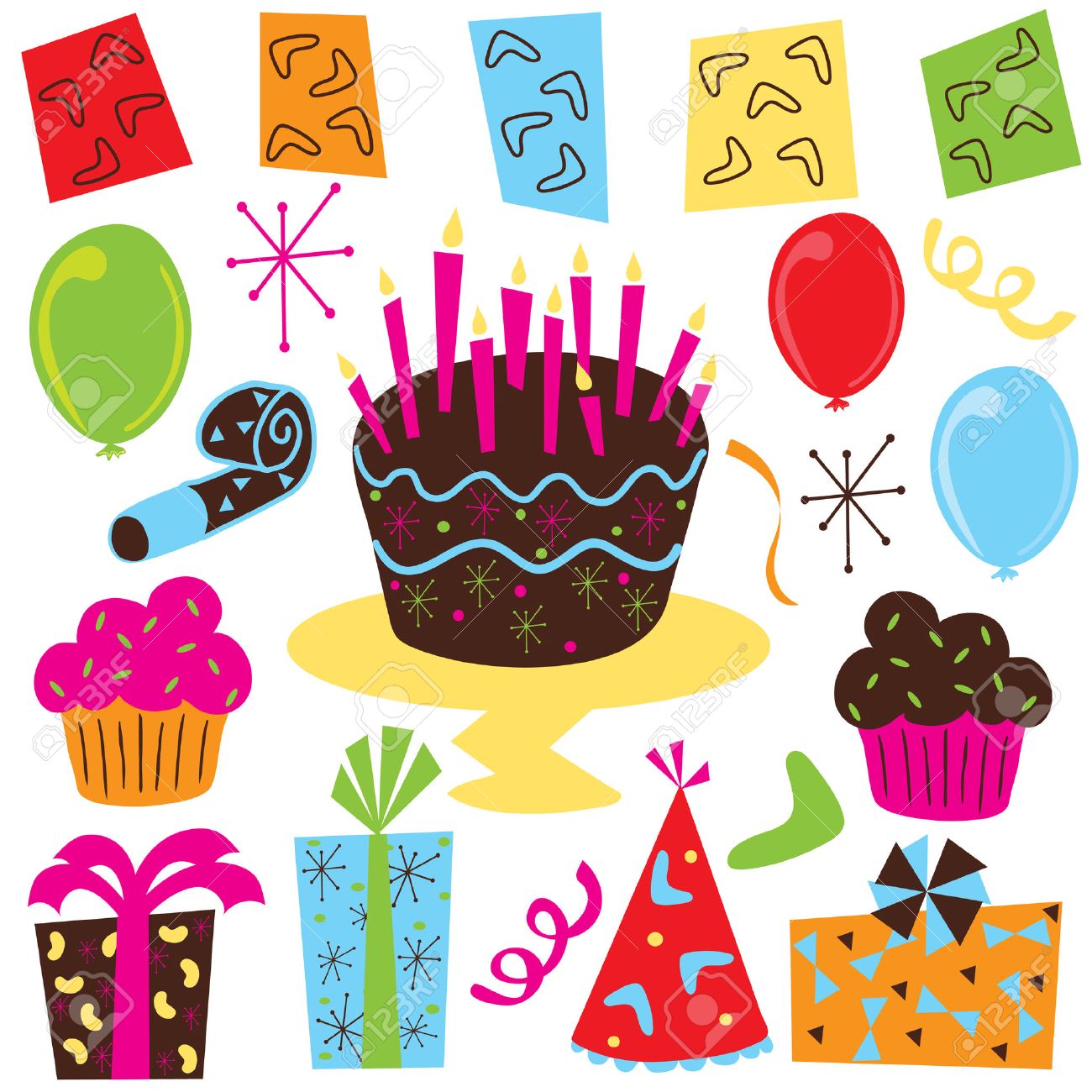Clip Art Birthday Party