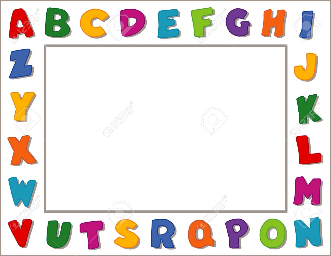 Printables Alphabets For Kindergarten worksheet alphabets for kindergarten mikyu free alphabet frame white background royalty cliparts vectors stock vector 13285819