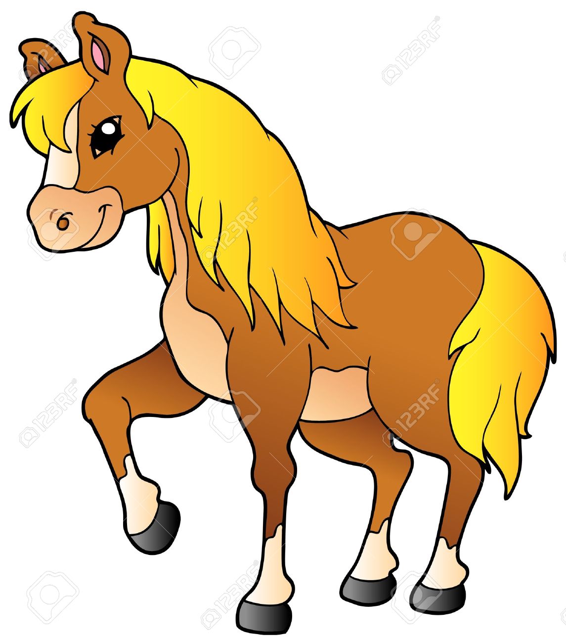 Clip Art Clipart Horse cartoon walking horse royalty free cliparts vectors and stock vector 9133397