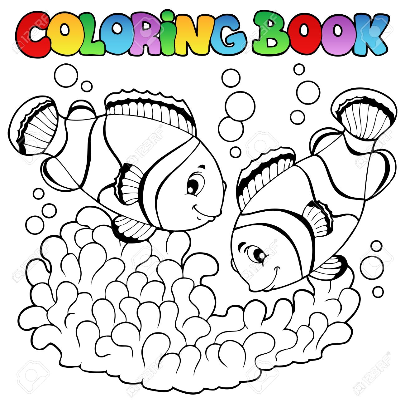 Coloring Pages Clown Fish Coloring Pages fish coloring book eassume com eassume