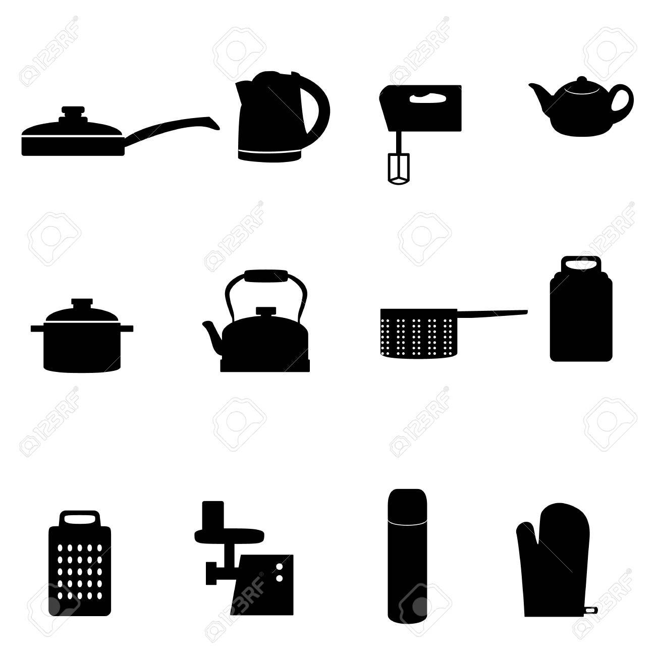 Uncategorized Different Kitchen Appliances set of icons different types kitchen appliances royalty free stock vector 24903594