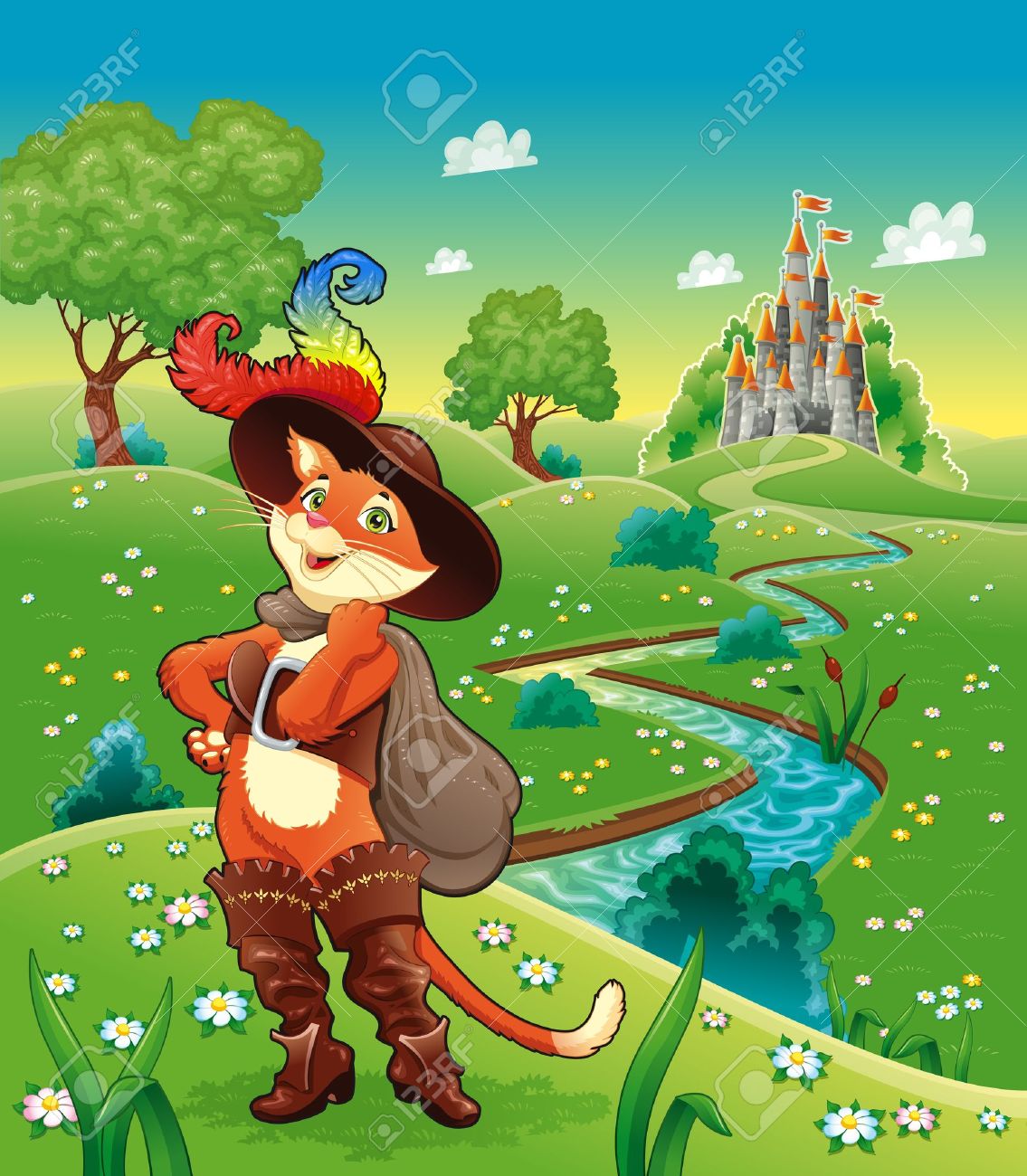 Resultado de imagen para gato con botas en la naturaleza