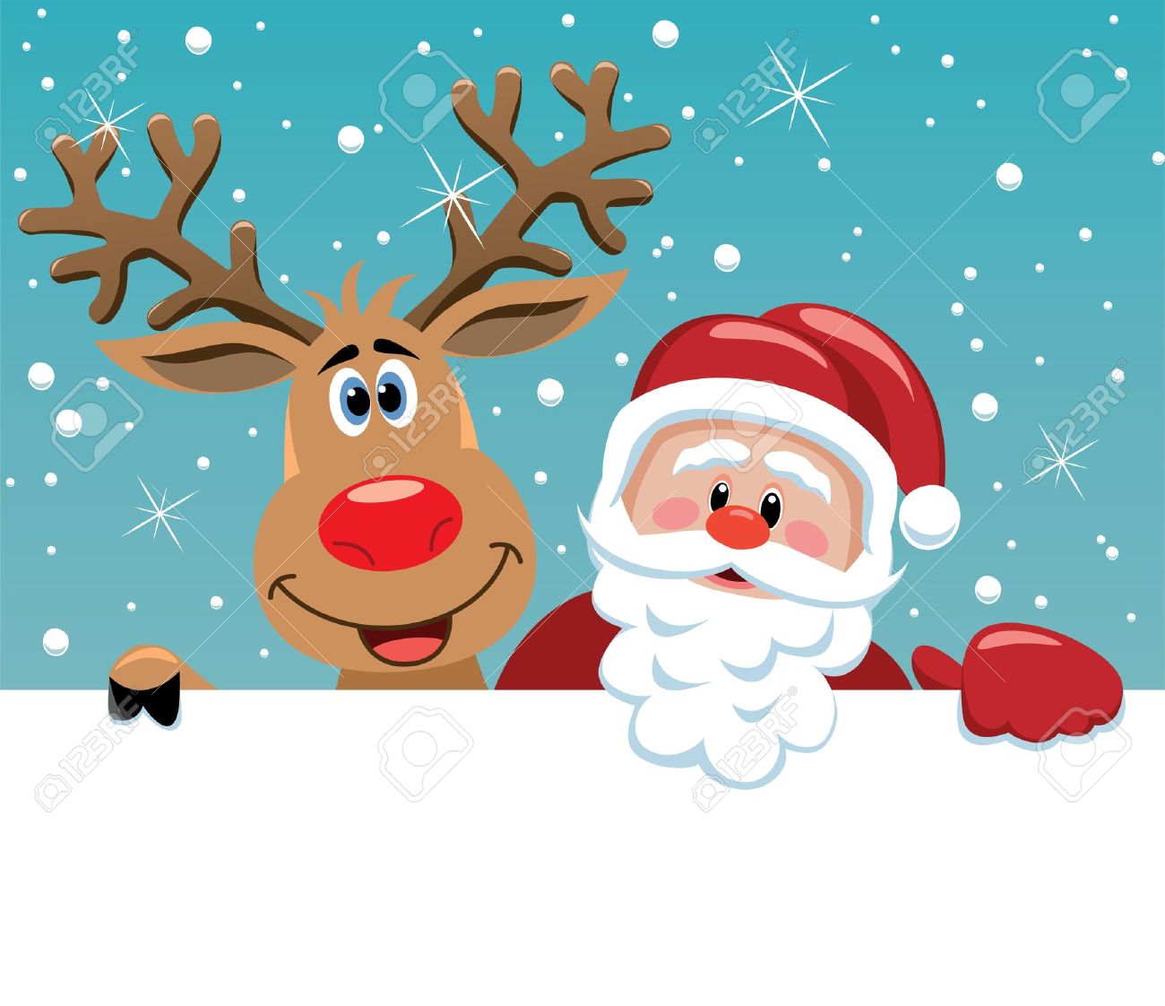 Image result for santa claus and rudolph animated images