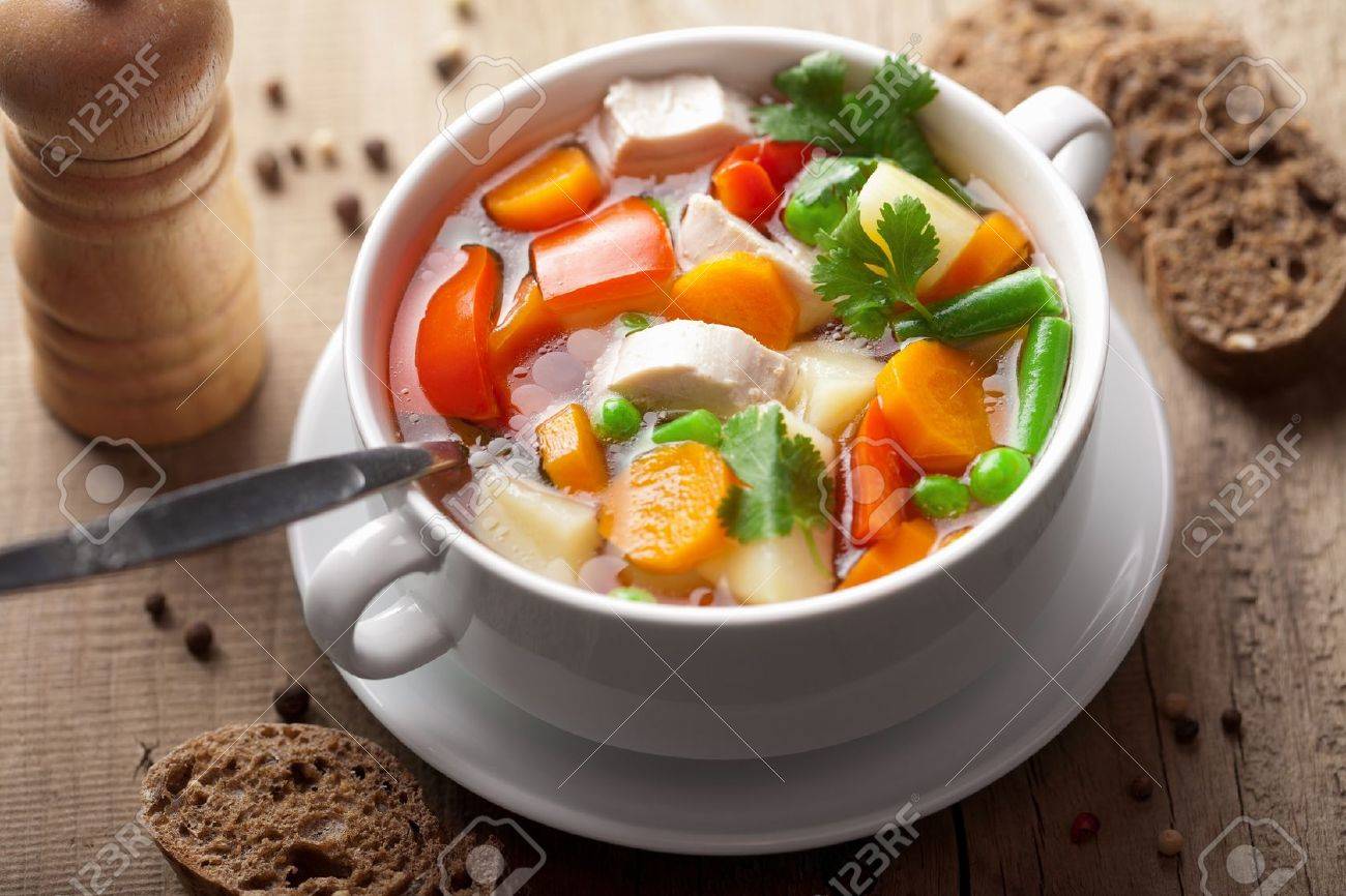 Овощной суп с курицей рецепт Овощной суп с курицей рецепт