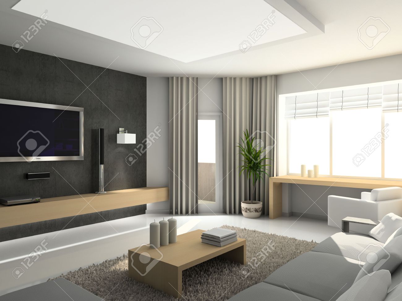 Teppich wohnzimmer braun: p,fefabb,dfbd ,edler designer teppich ... Moderne wohnwand mit aquarium