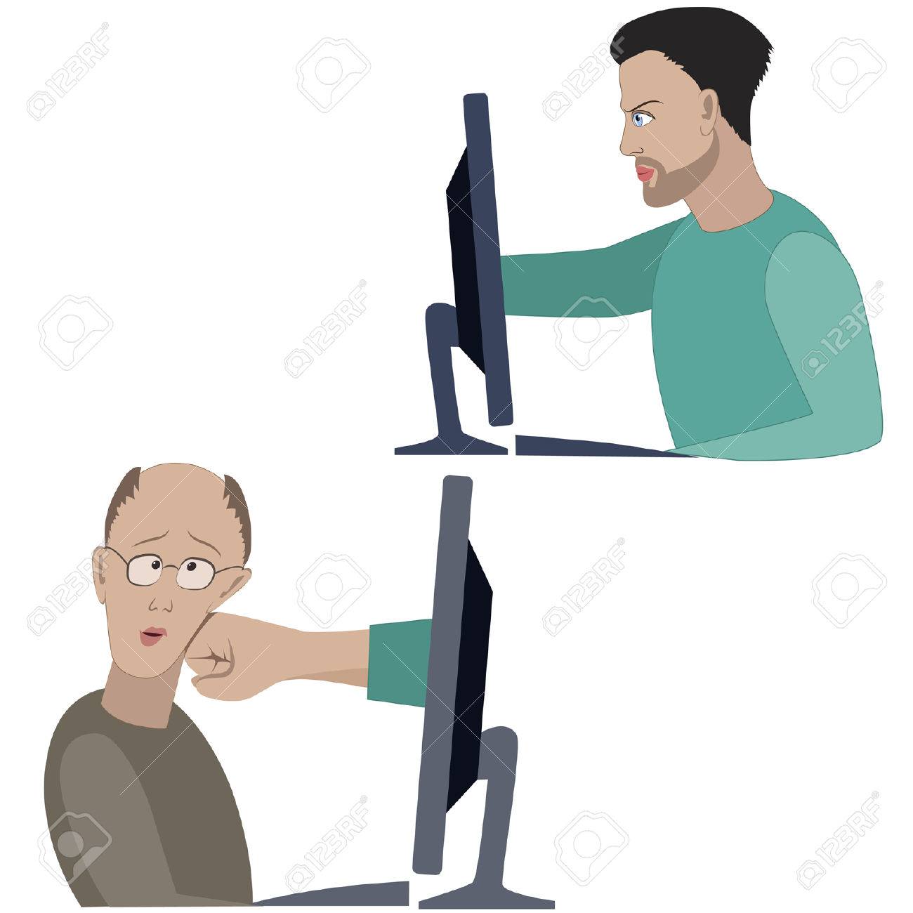 42066843-Man-fights-with-another-one-in-forum-through-the-internet-Aggressive-chat-Stock-Vector.jpg