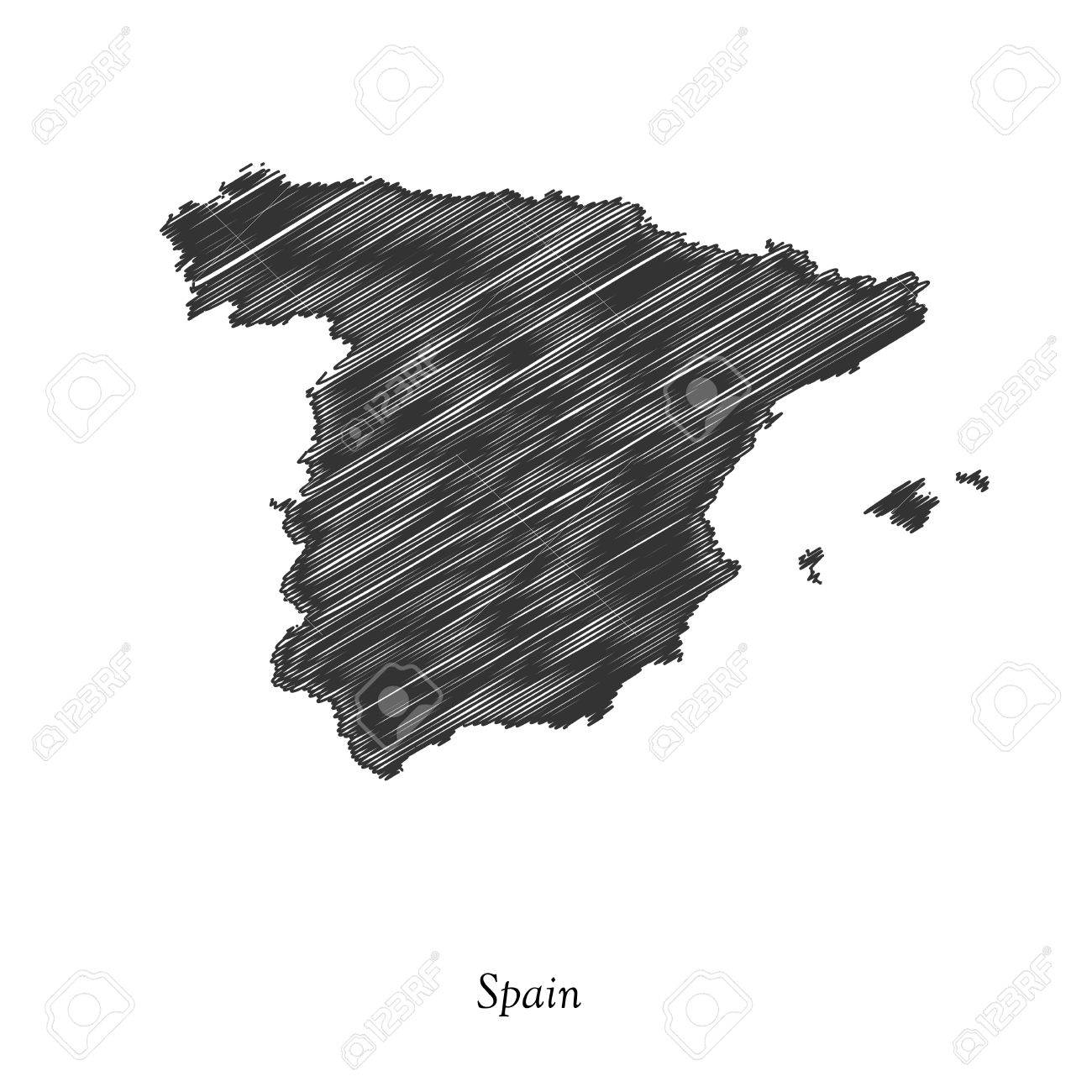 Spain Map Icon For Your Design Royalty Free Cliparts, Vectors, And ... Spain map icon for your design ...