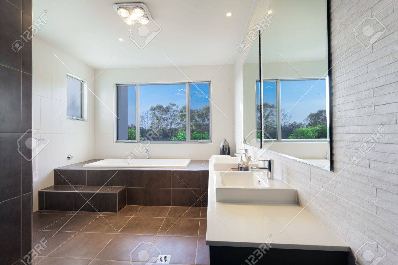 Cuarto de baño moderno habitación doble con baño con estilo fotos ...
