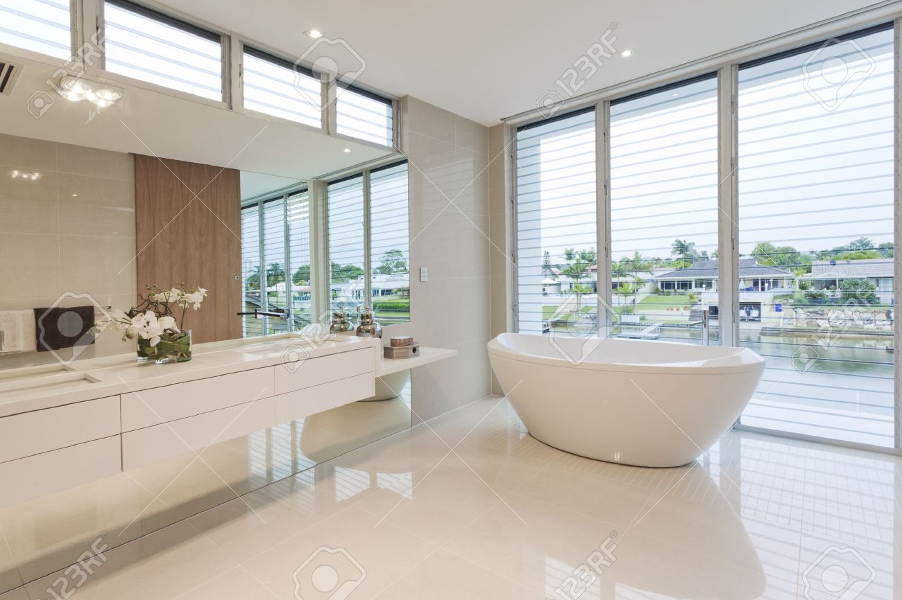 Salle de bain design contemporain: renovation deco salle de bain ...