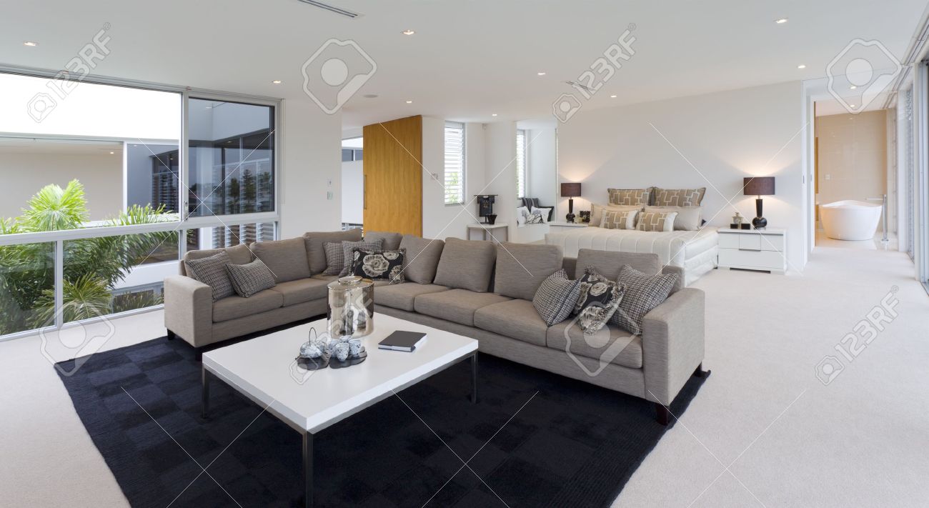 Luxueuze slaapkamer met woonkamer in australische herenhuis ...