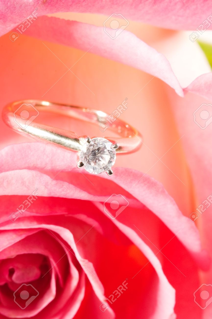 Beautiful diamond ring was inside