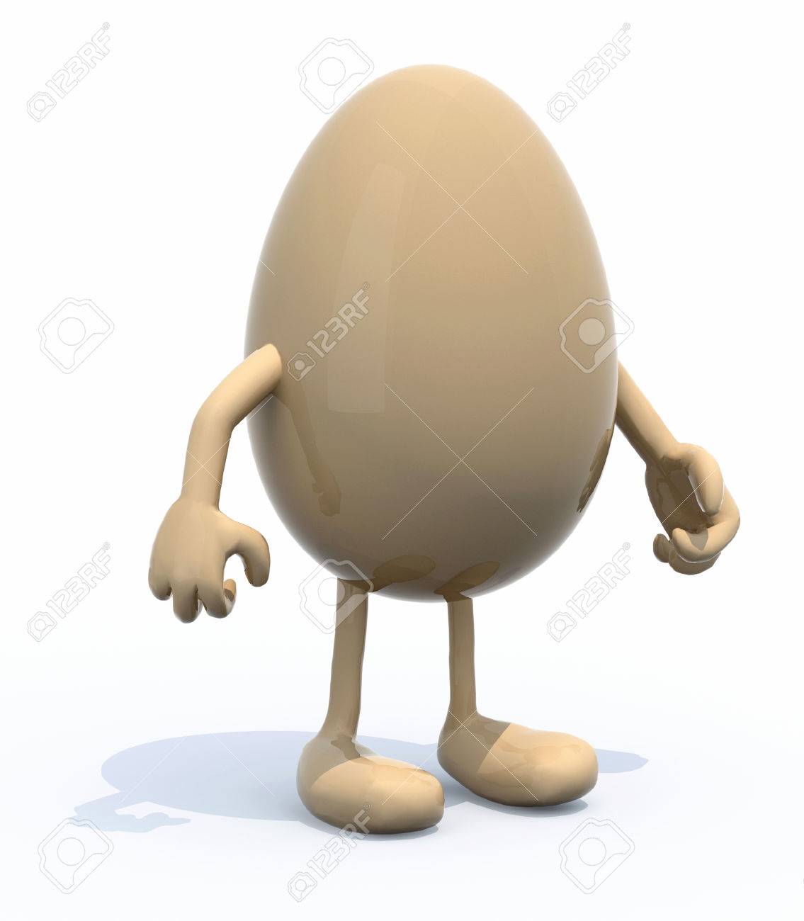 27476869-egg-with-arms-and-legs-protrudi