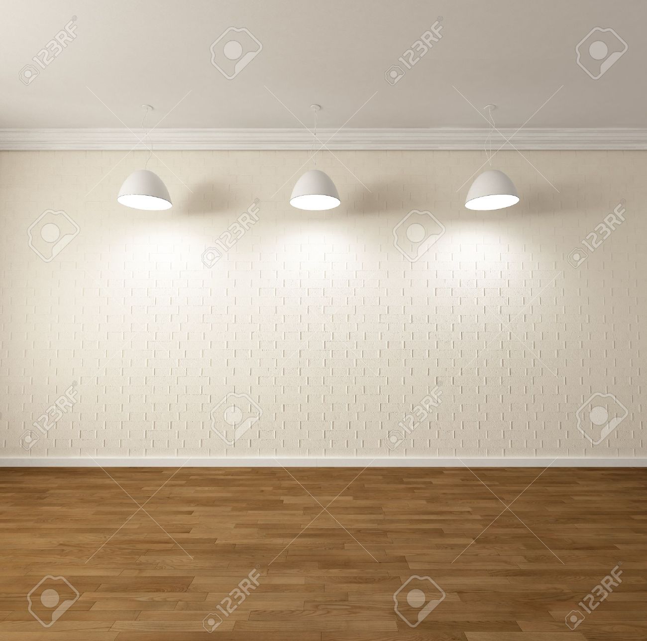 Rendering von einem leeren raum mit qualitativ hochwertigen ... Raum graue wand