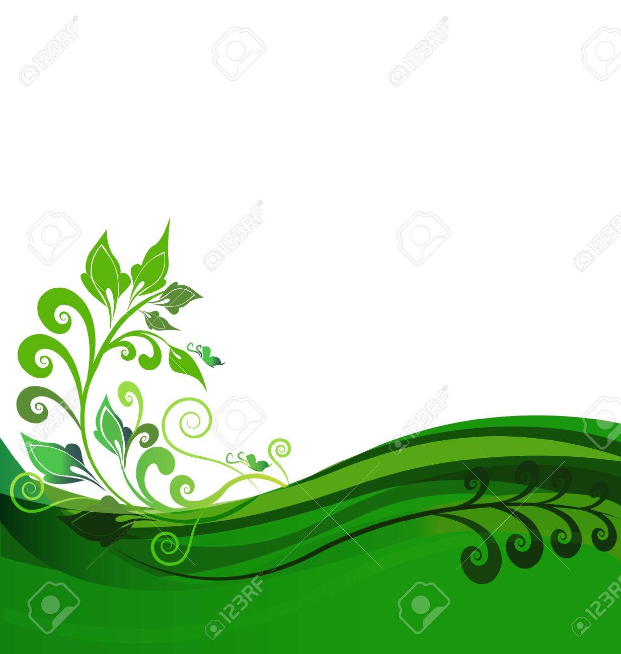Green Floral Background Design Poster Nature Green Floral Background Design Poster Nature