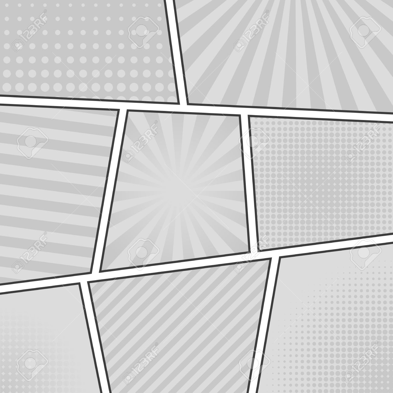 comic book strips template