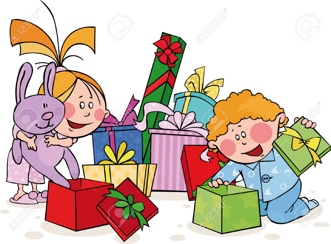 cartoon christmas gift