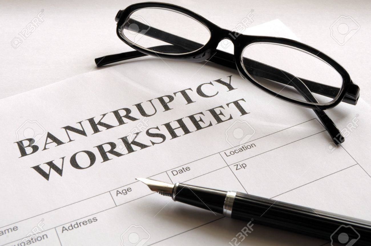 Printables Bankruptcy Worksheet bankruptcy worksheet davezan form or document showing business concept