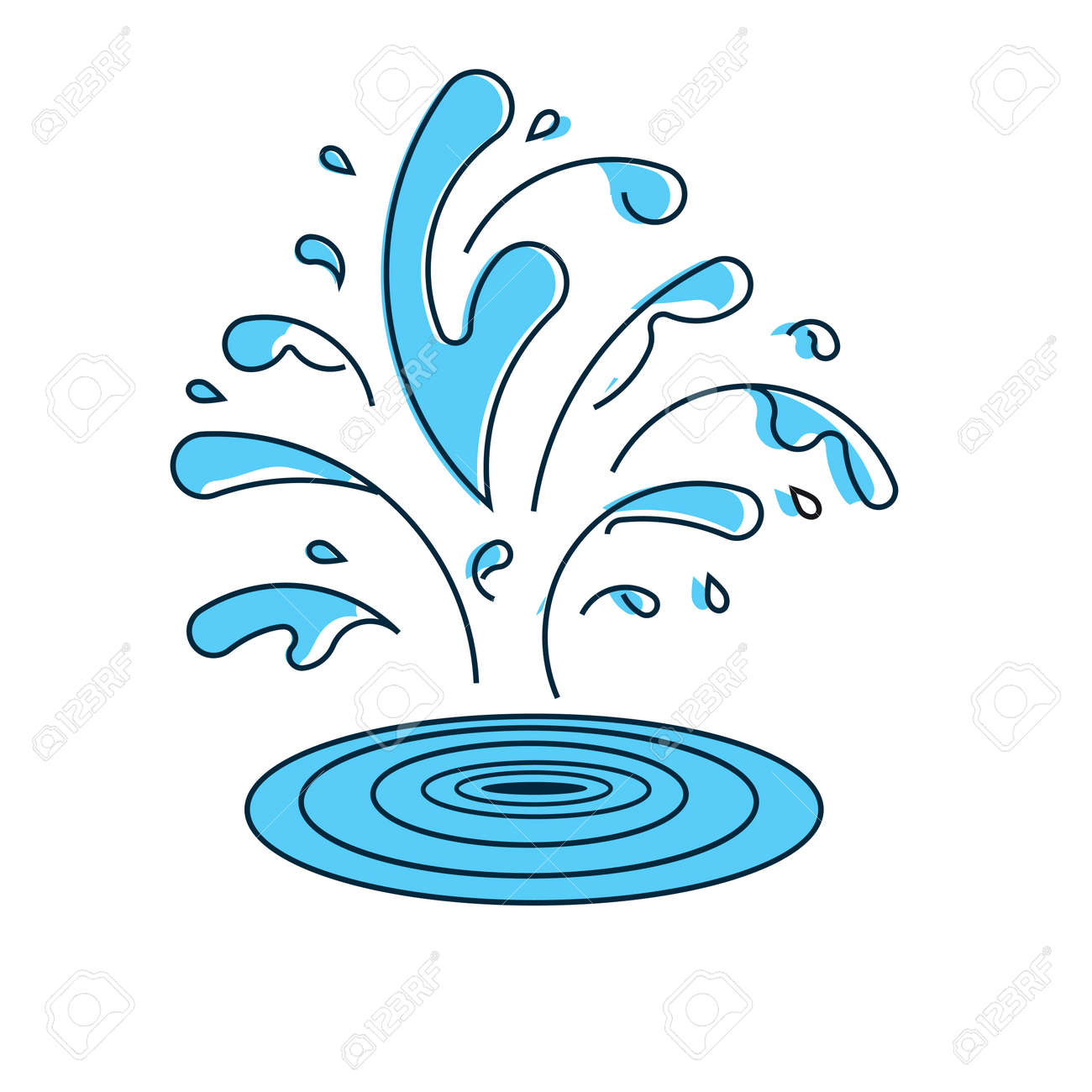 Water Spray Clip Art