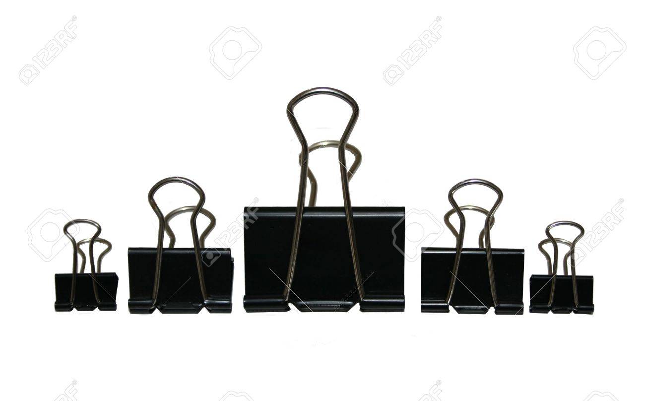 Clip Art Black Paper Clip an assortment of black binder or paper clips stock photo picture clips