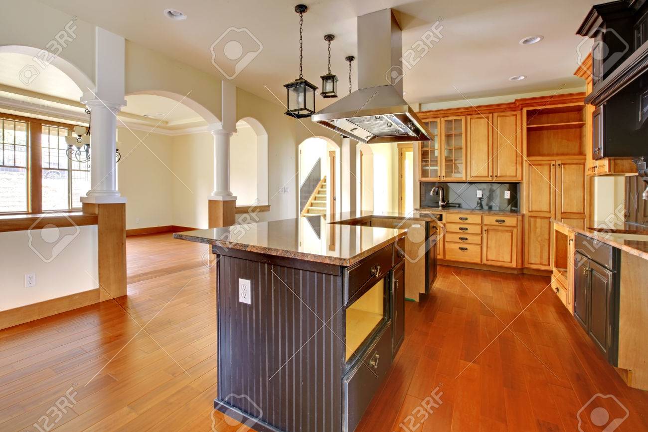 New Construction Luxury Home Interior Kitchen With Beautiful New Construction Luxury Home Interior Kitchen With Beautiful