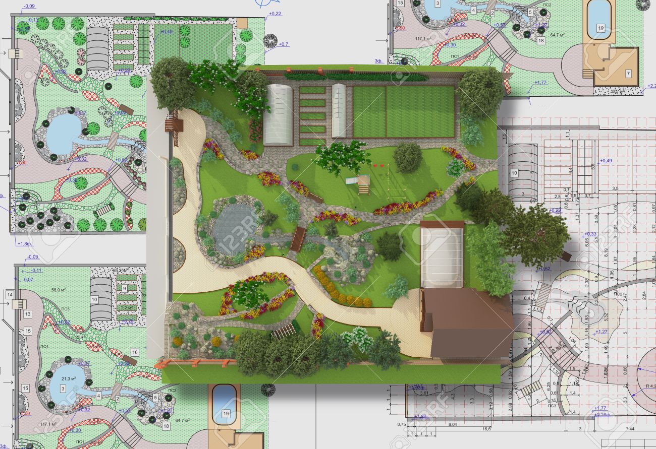 Architetto paesaggista disegno piano giardino cinese tradizionale ... Architettura disegno Scala
