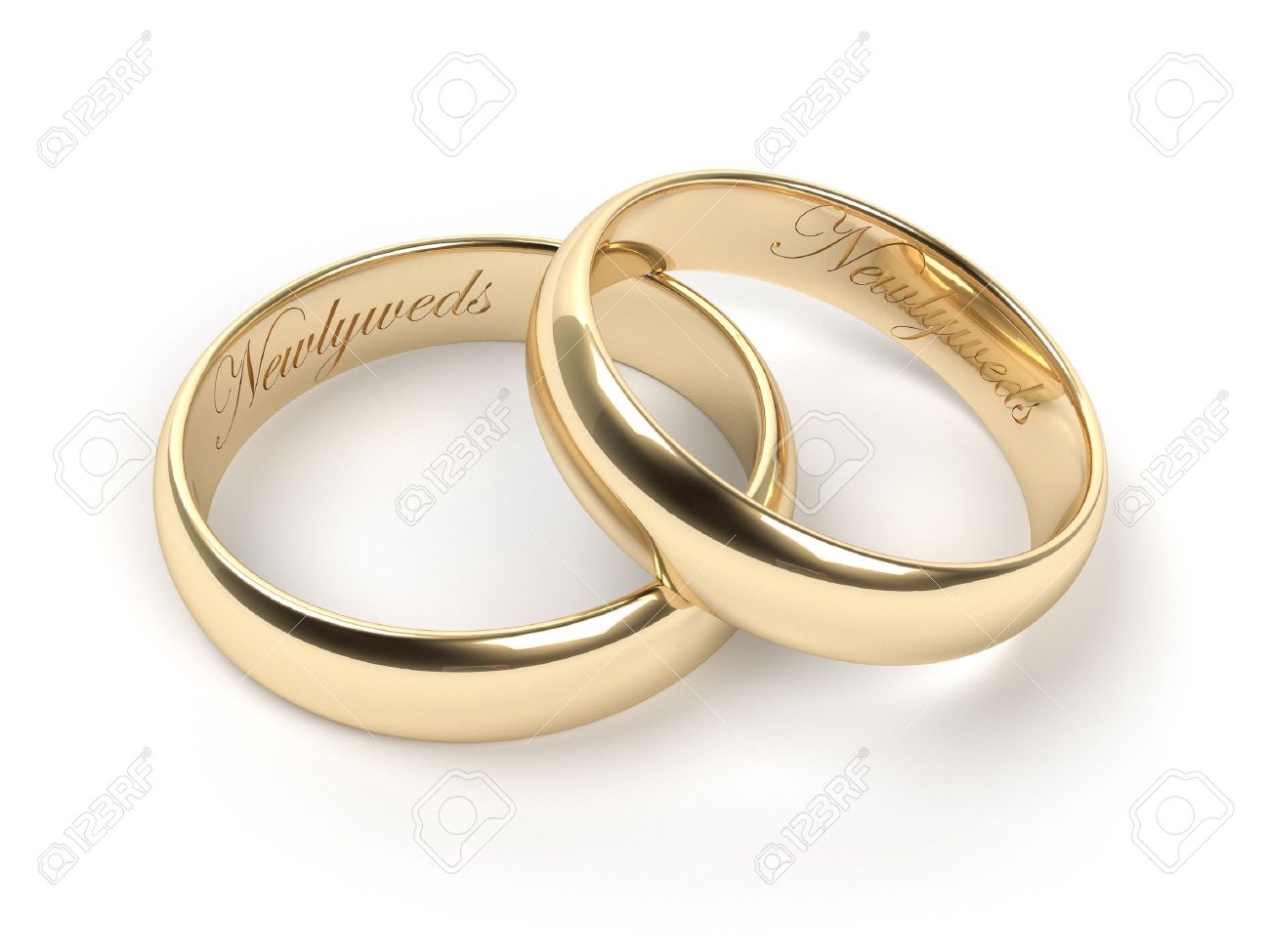 Golden wedding rings images