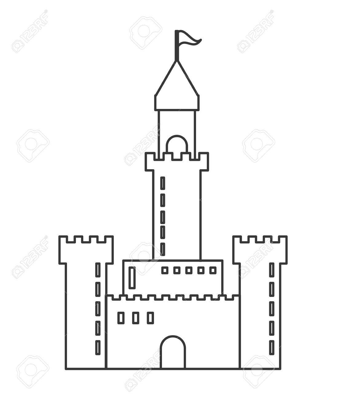 flat design large castle icon vector illustration royalty free flat design large castle icon vector illustration royalty free