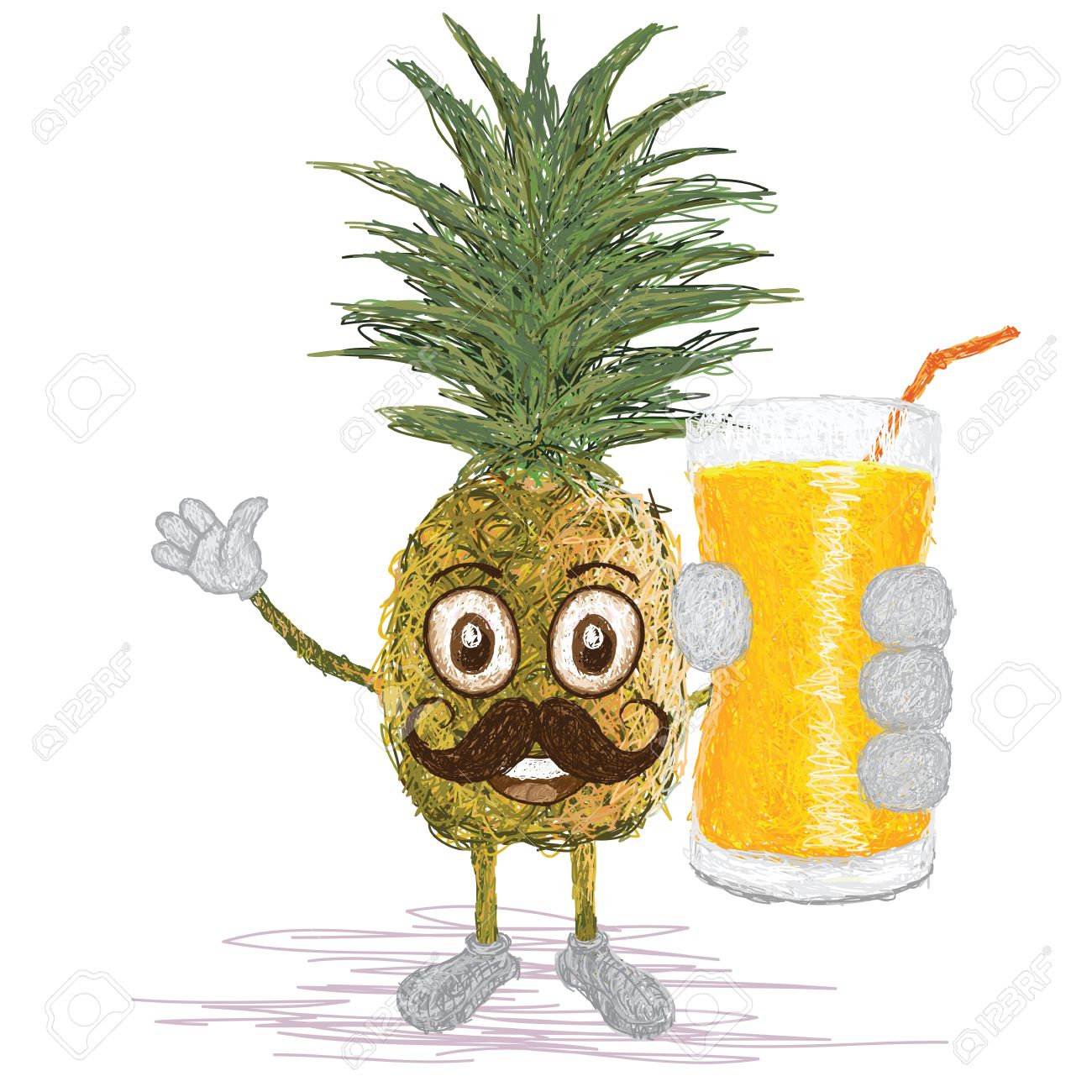 20567720-unique-style-illustration-of-funny-happy-cartoon-pineapple-fruit-with-mustache-holding-a-glass-of-pi-Stock-Vector.jpg