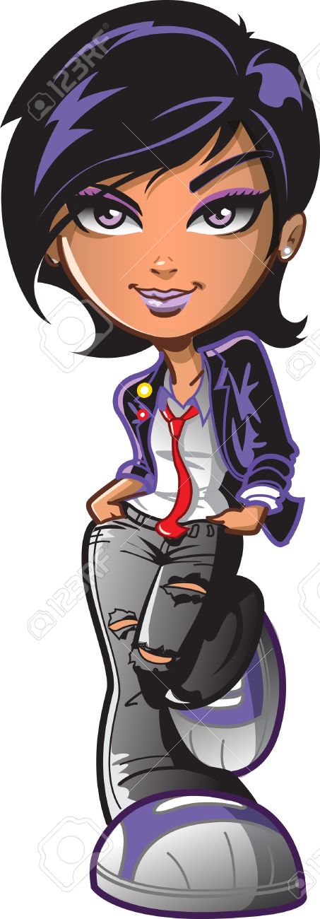 Image result for cartoon images of girls rock