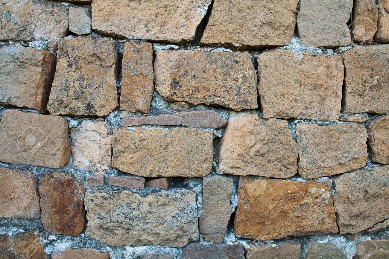 Decorative Exterior Wall Covering Resembling A Stone Wall Stock Decorative Exterior Wall Covering Resembling A Stone Wall Stock