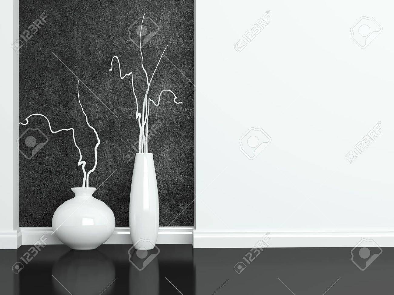 Detail shot van een moderne zwart wit woonkamer meubels. interior ...