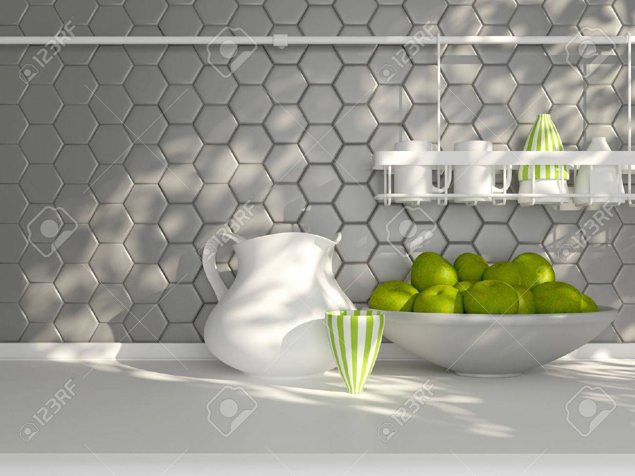 Piastrelle da cucina moderne: mattonelle da cucina adesive ...