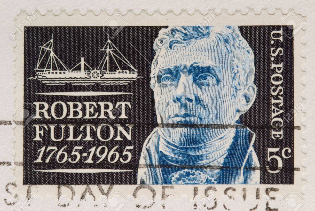 Worksheet Robert Fulton this is a vintage 1964 postage stamp robert fulton stock photo fulton