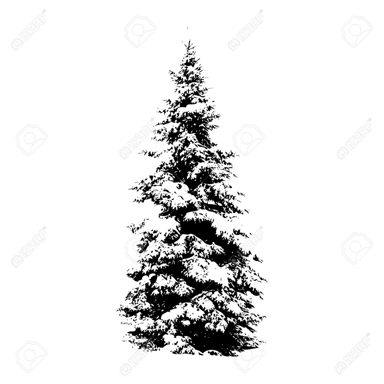 Scene Tattoo White Pine Tree Winter Scenes