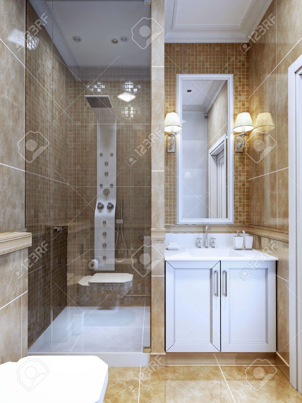 Bagni moderni a mosaico : bagni moderni con mosaico. bagno moderno ...