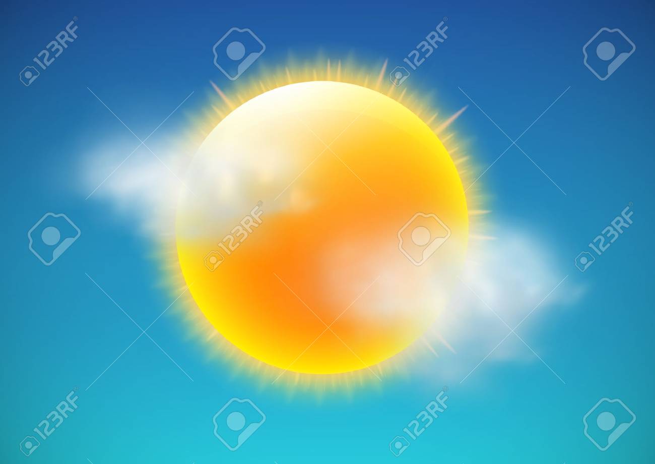 Mostly Sunny Weather Symbol Mostly Sunny Weather Symbol