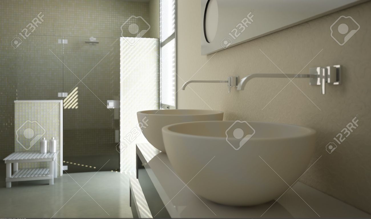 Lavandini da bagno moderni: lavabo bagno con mobile moderno arredo ...