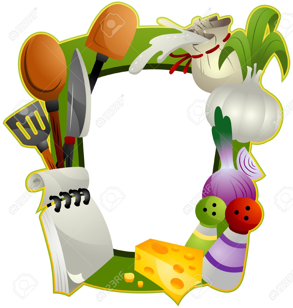 Kitchen Utensils Border Kitchen Utensils Border