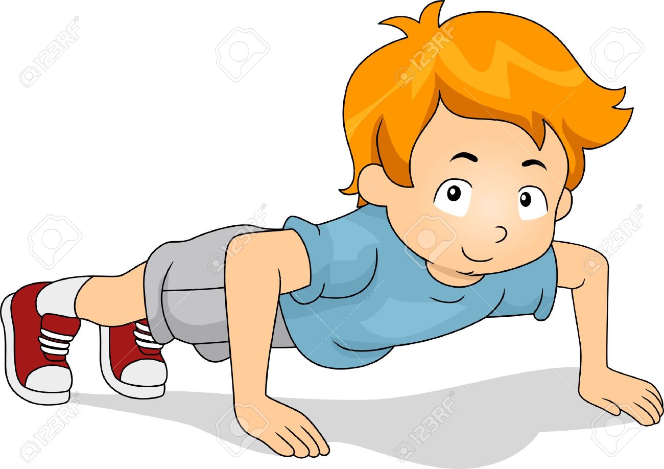 Image result for cartoon images of Push Ups
